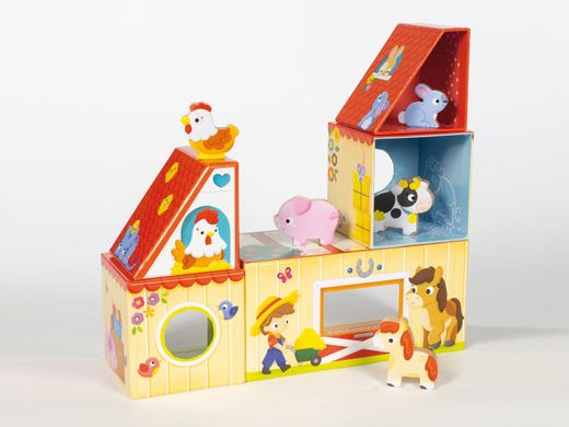 Jogo educativo - Minha primeira fazenda - Animais de madeira - Goula