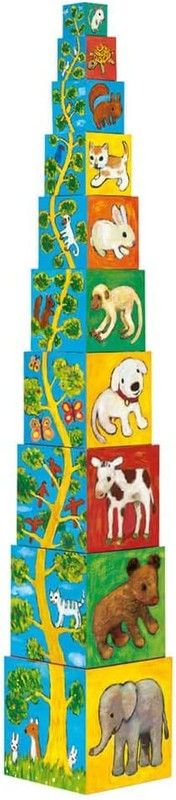 Развивающая игра - Первый возраст - Десять кубиков, мои друзья - Djeco