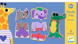 Juego Educativo - Puzzle Dúo Trio Savana - Djeco