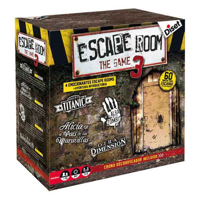 Operação Escape Room jogo de tabuleiro em segunda mão durante 8