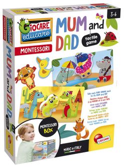 Juego Mamá Y Papá - Juego Táctil - Montessori