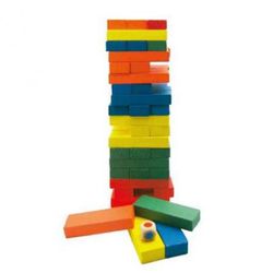 Juego Torre de Madera Colores 54 Piezas