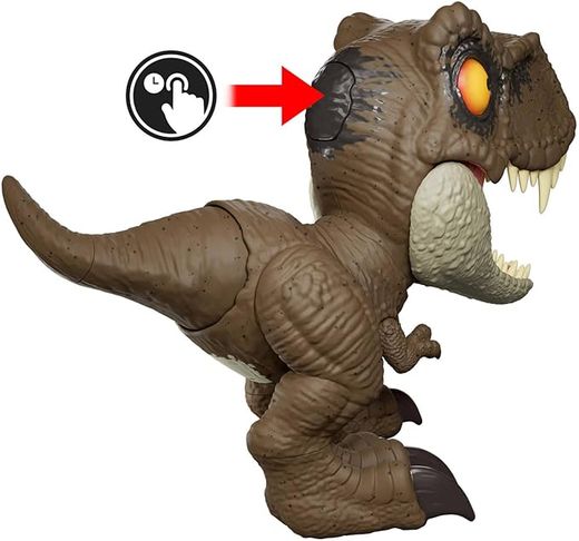 Figura de dinossauro Jurassic World T-Rex Roar Command