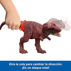 Figura de dinossauro Jurassic World Wild Roar Attack Aucasaurus