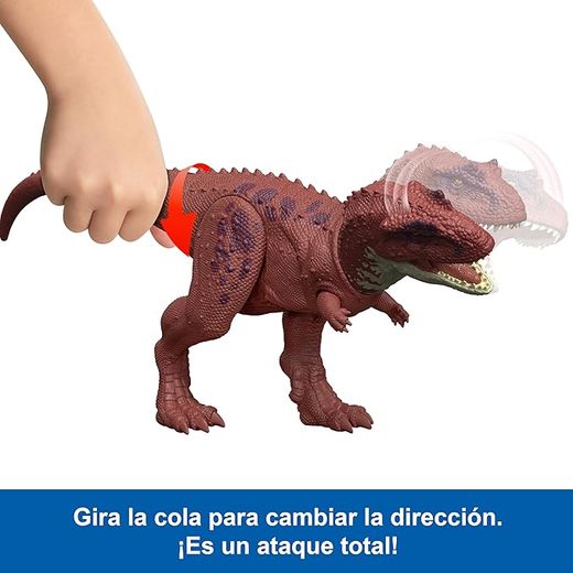 Figura de dinossauro Jurassic World Wild Roar Attack Aucasaurus