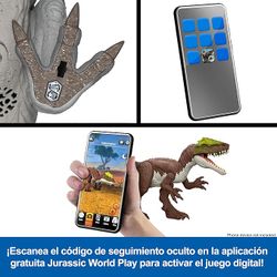 Figura de dinossauro Jurassic World Wild Roar Attack Aucasaurus