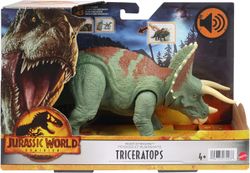 Jurassic World - Triceratops Ruge y Golpea - Mattel