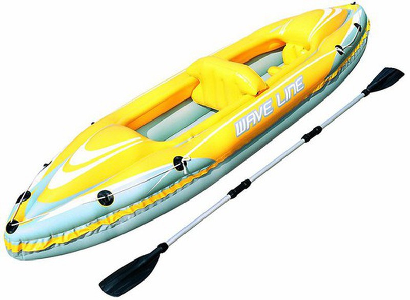 ex Extranjero ley Kayak Inflable Bestway Hydroforce Wave Line para 1 Persona — Juguetesland