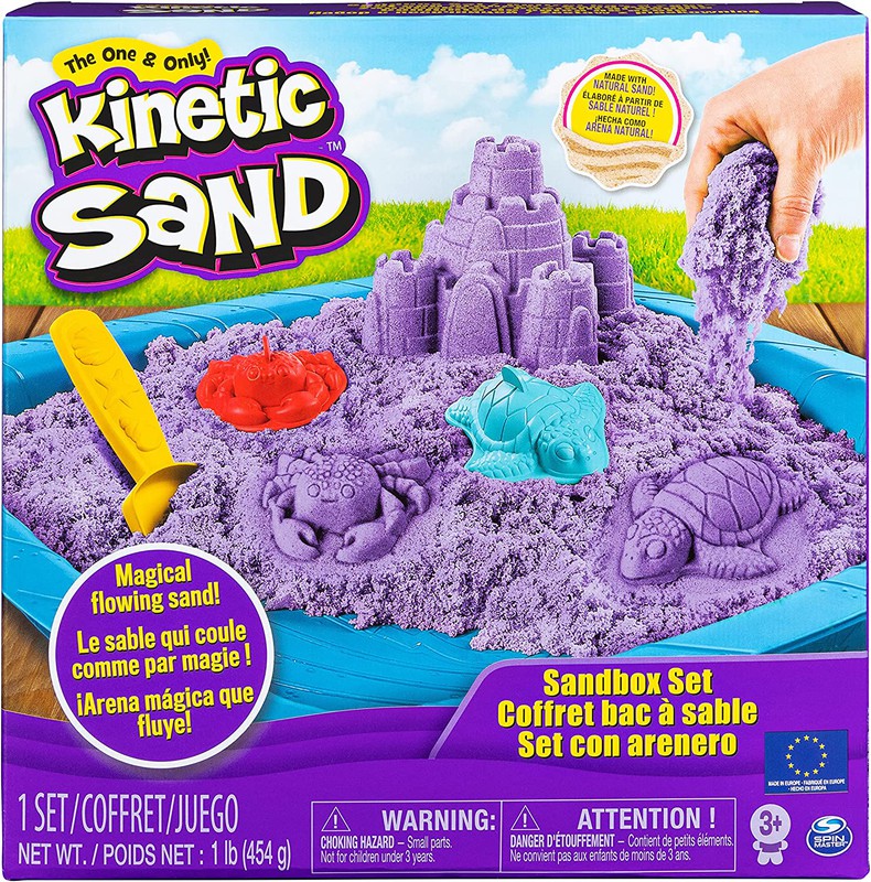 Kinetic Sand kinetische Sand Set Sandyland Koffer 3 Farben + Zubehör