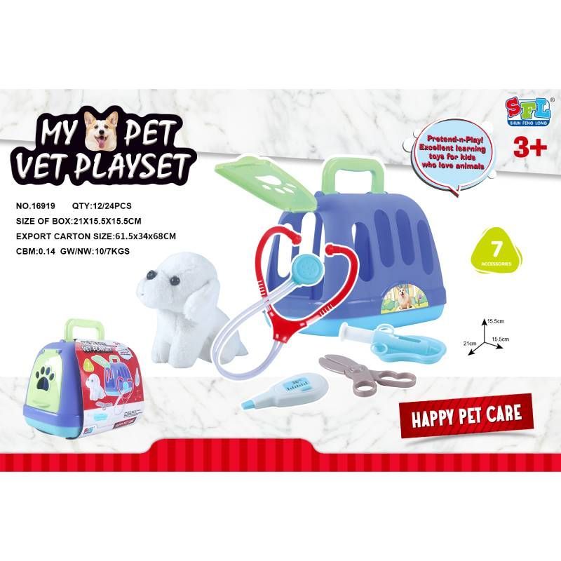 Kit Veterinario con Transportin y Perro