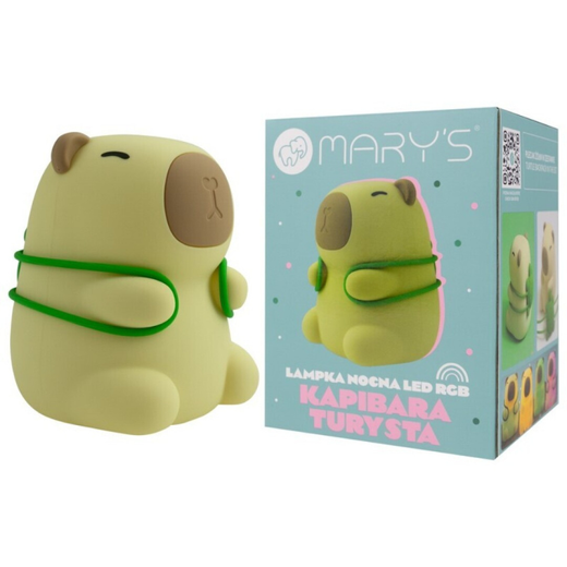 Детский светодиодный ночник RGB - Туристическая капибара - Mary's