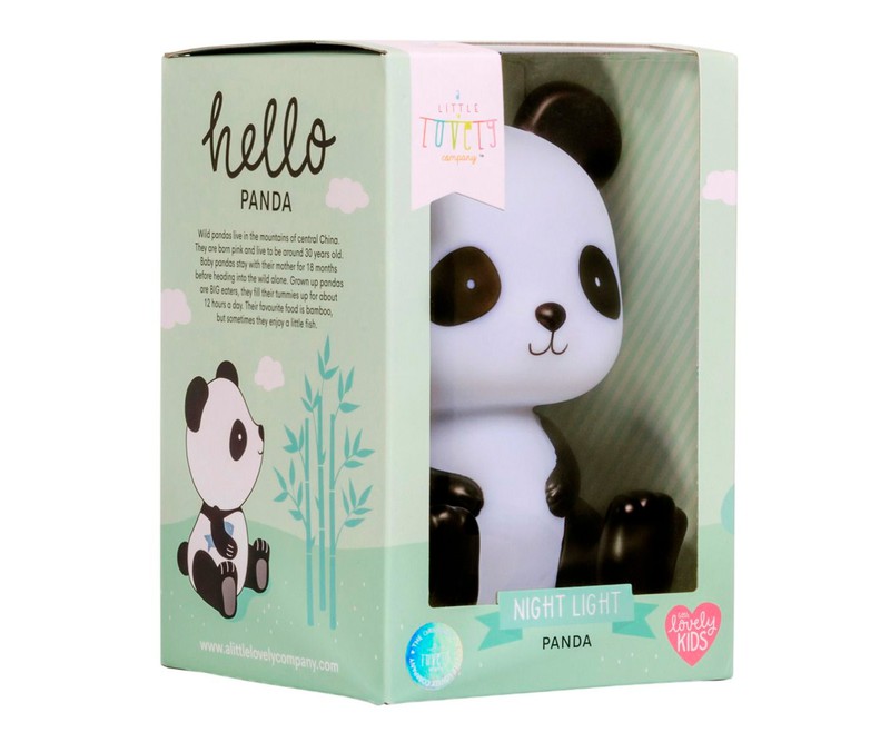 Lámpara noche Panda Little lovely - Luz de compañía para bebé — Juguetesland