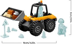 Lego City — жёлтый колёсный погрузчик