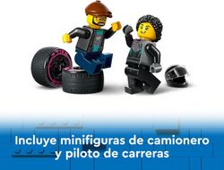 Lego City - Grandes veículos, carro de corrida e caminhão de transporte
