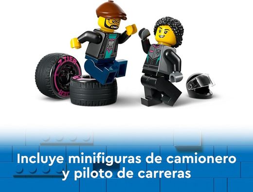 Lego City - Grandes veículos, carro de corrida e caminhão de transporte
