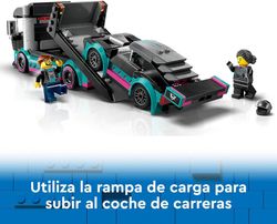 Lego City - Grandes veículos, carro de corrida e caminhão de transporte