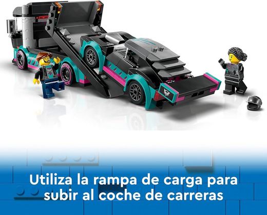 Lego City - Grandes veículos, carro de corrida e caminhão de transporte