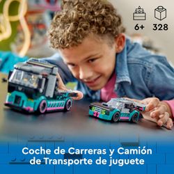 Lego City - Grandes veículos, carro de corrida e caminhão de transporte