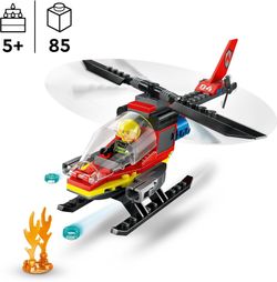Lego City - Helicóptero De Rescate De Bomberos