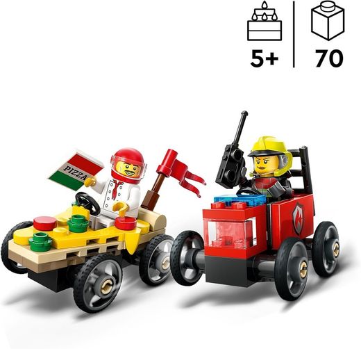 Lego City Racing Car Pack: Пицца против Пожарной машины