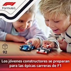 Projeto Alice da Cidade Lego 2025: Carros de Fórmula 1 da Williams Racing e da Haas F1
