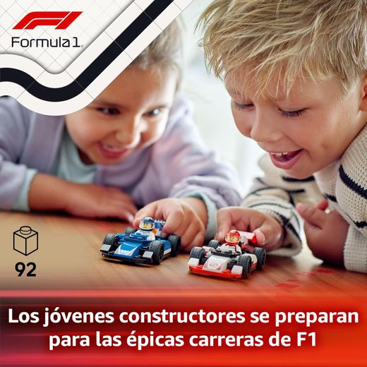Projeto Alice da Cidade Lego 2025: Carros de Fórmula 1 da Williams Racing e da Haas F1