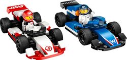 Projeto Alice da Cidade Lego 2025: Carros de Fórmula 1 da Williams Racing e da Haas F1