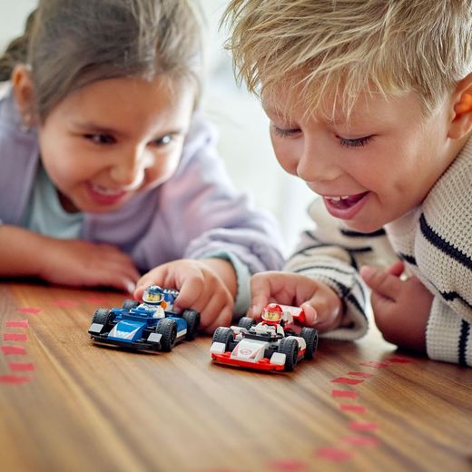 Projeto Alice da Cidade Lego 2025: Carros de Fórmula 1 da Williams Racing e da Haas F1