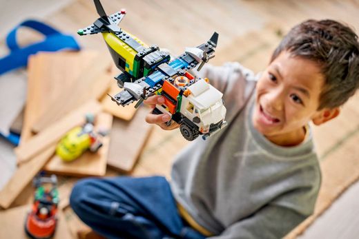Lego City - Remix: Aereo, Camion Tecnologico e Hovercraft