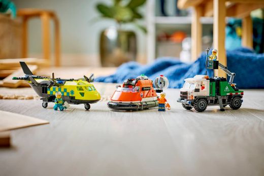 Lego City - Remix: Aereo, Camion Tecnologico e Hovercraft