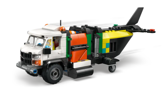 Lego City - Remix: Aereo, Camion Tecnologico e Hovercraft