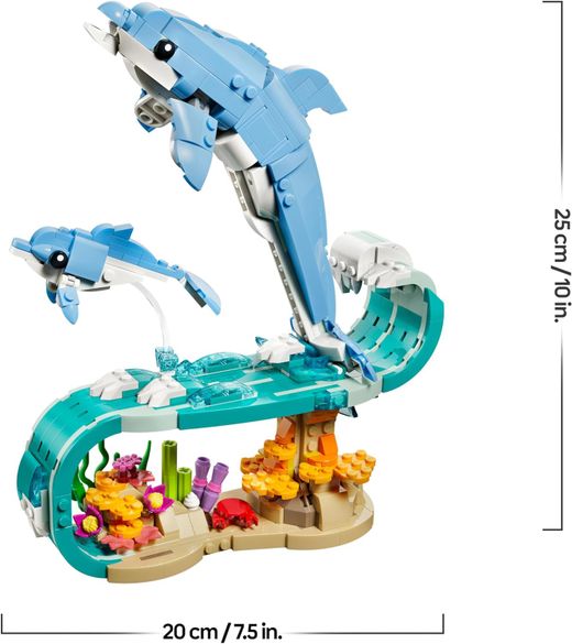 Lego Creator 3-in-1 – Meerestiere: Wunderschöne Delfine