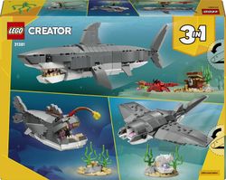Lego Creator 3 in 1 - Squalo feroce con forziere del tesoro