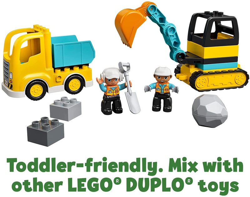 Kit Lego Duplo Camión Y Excavadora Con Orugas 10931 +2 Años