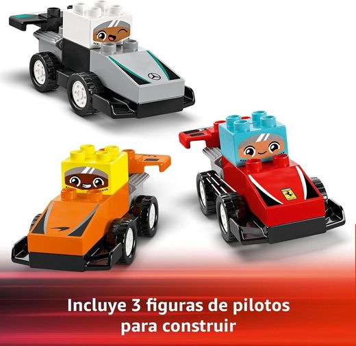 Lego Duplo Formula 1 Racing Cars e piloti del team F1