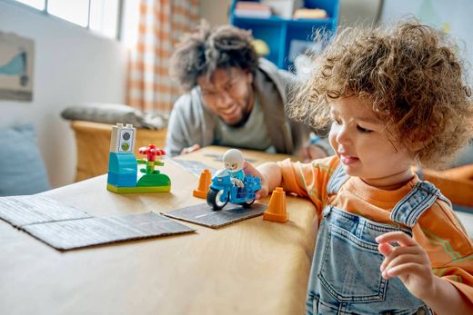 Lego Duplo - Blue Police Motorcycle