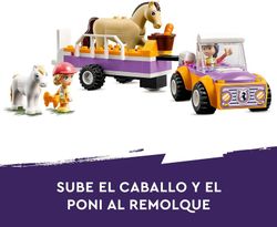 Прицеп с лошадью и пони LEGO Friends с транспортным средством