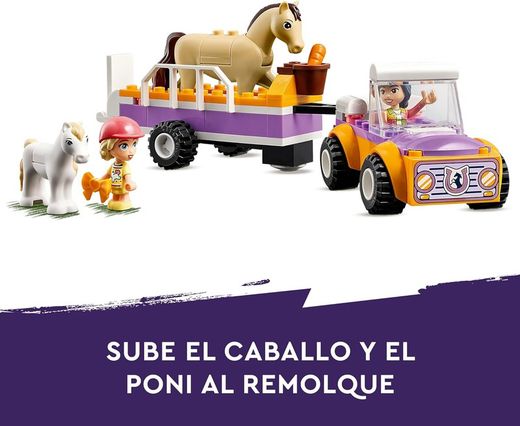 Прицеп с лошадью и пони LEGO Friends с транспортным средством