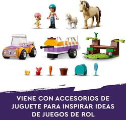 Прицеп с лошадью и пони LEGO Friends с транспортным средством