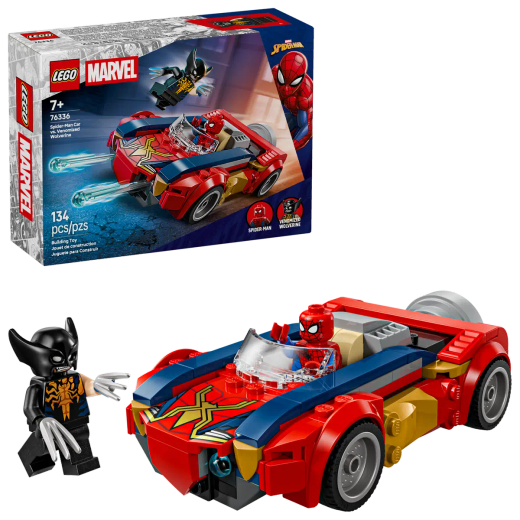 Lego Marvel - Автомобиль Человек-паук против Росомахи (Веномизированный)