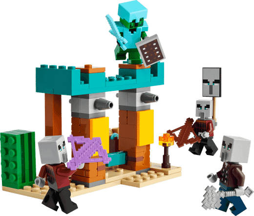 Lego Minecraft - La Patrulla Del Desierto De Los Maldeanos