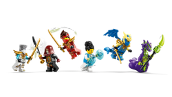 Lego Ninjago - Battaglia tra veicoli Ninja vicino alla casa sull'albero