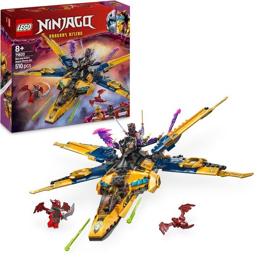 Lego Ninjago Dragons Rising Super Storm Jet di Ras e Arin