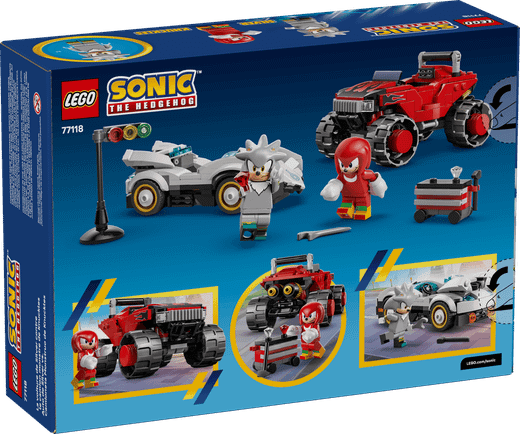 Lego Sonic The Hedgehog - Coche De Silver Vs. Monster Truck De Knuckles