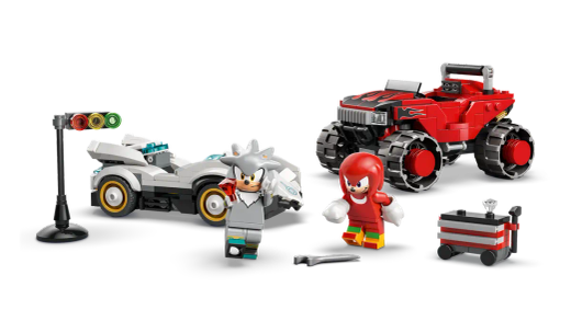 Lego Sonic The Hedgehog - Coche De Silver Vs. Monster Truck De Knuckles