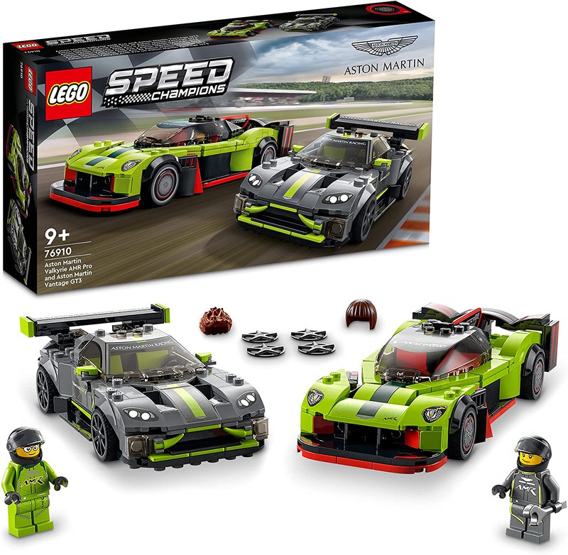 Lego - Speed Champions Aston Martin Valkyrie AMR Pro and Aston Martin  Vantage GT3 76910 — Juguetesland