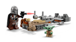 Lego Star Wars - Мандалорец и спидербайк Грогу