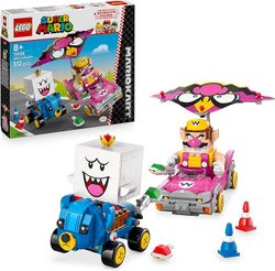 Lego Super Mario Mario Kart Wario y Rey Boo