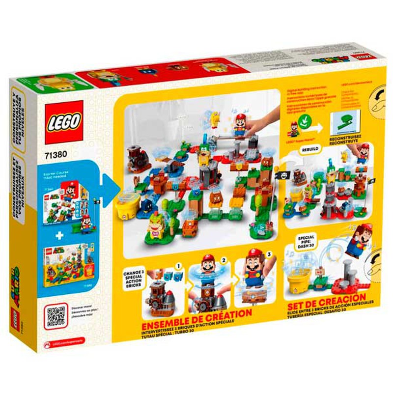 LEGO: LEGO SUPER MARIO 71380 - COSTRUISCI LA TUA AVVENTURA - MAKE SCATOLA  ROVINATA - Vendiloshop