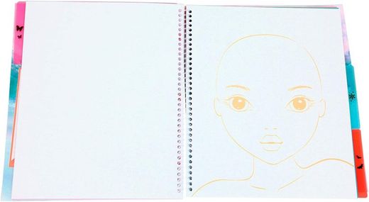 Malbuch - Erstellen Sie Ihr Fantasiegesicht - Fantasiemodell